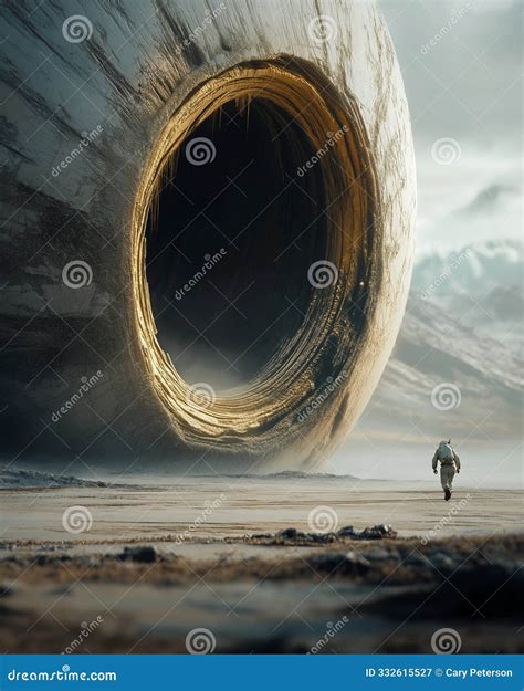 The Explorers And The Giant Clock In The Jungle Ruins Stock Photo