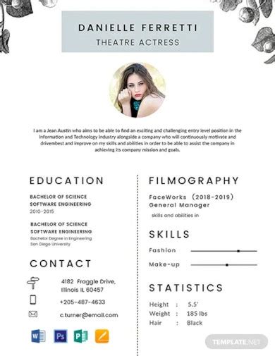 Acting Resume - 10+ Examples, Format, How to Make, PDF