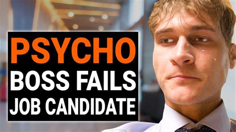 Psycho Boss Fails Job Applicant Dramatizeme Youtube