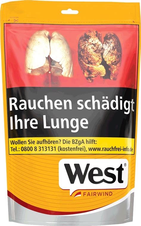 West Yellow Volume Tabak Beutel 135 G Online Kaufen