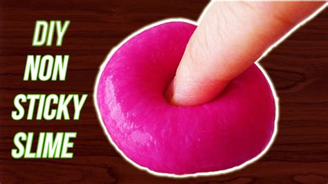 Diy Non Sticky Slime How To Make Non Sticky Slime Without Borax Slime Recipes And Tutorial