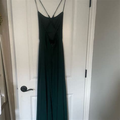 Lulus Dresses Mythical Kind Of Love Dark Green Maxi Dress Medium