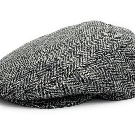 Authentic Mens Harris Tweed Flat Cap Green Herringbone Etsy