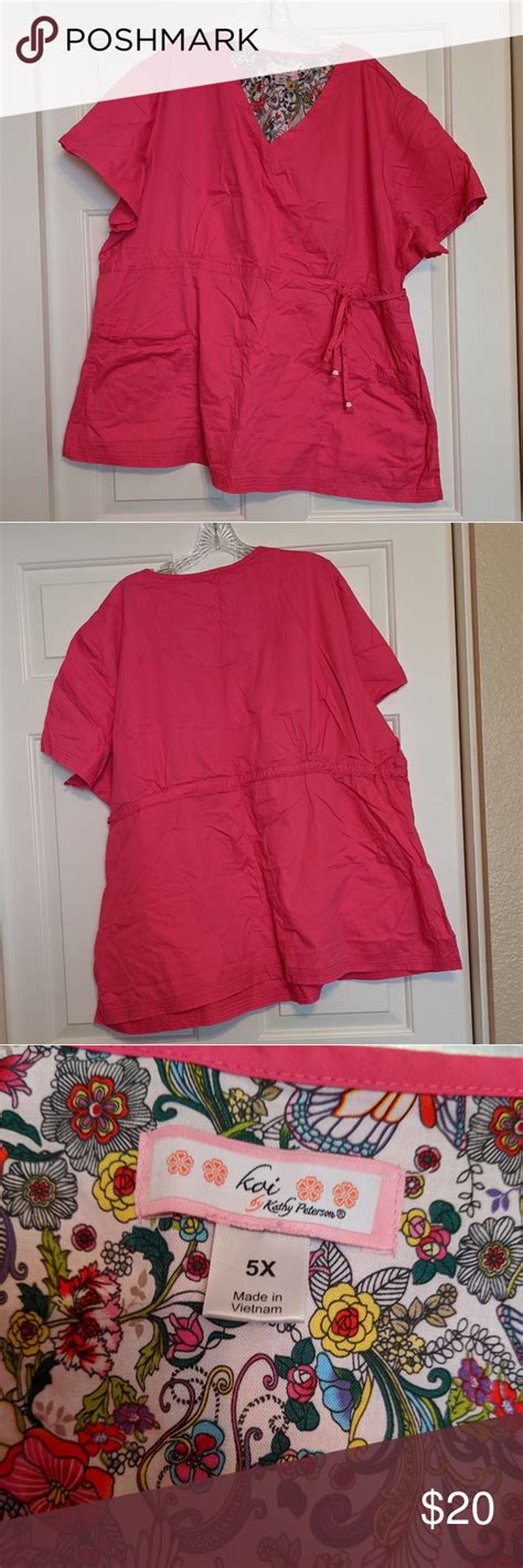 Koi 5x Hot Pink Scrub Top | Pink scrubs, Scrub tops, Hot pink