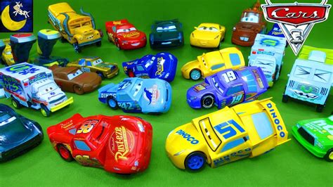 Part 2 Disney Cars 3 Collection Lots Of Toys Race And Reck Crash Lightning Mcqueen Miss Fritter