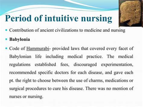 The Evolution Of Nursing Ppt