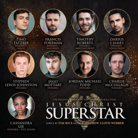 JESUS CHRIST SUPERSTAR UK TOUR FULL CAST ANNOUNCED Theatre Fan