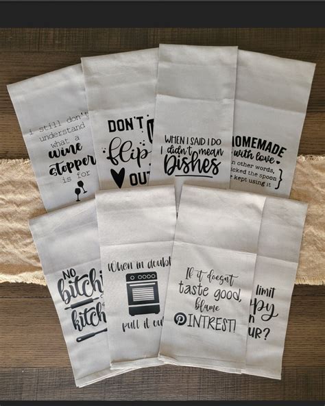 Sarcastic Kitchen Towels Funny Dish Towels Gift Idea Housewarming