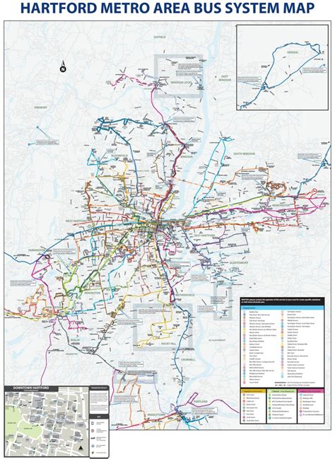 Hartford bus map - Ontheworldmap.com