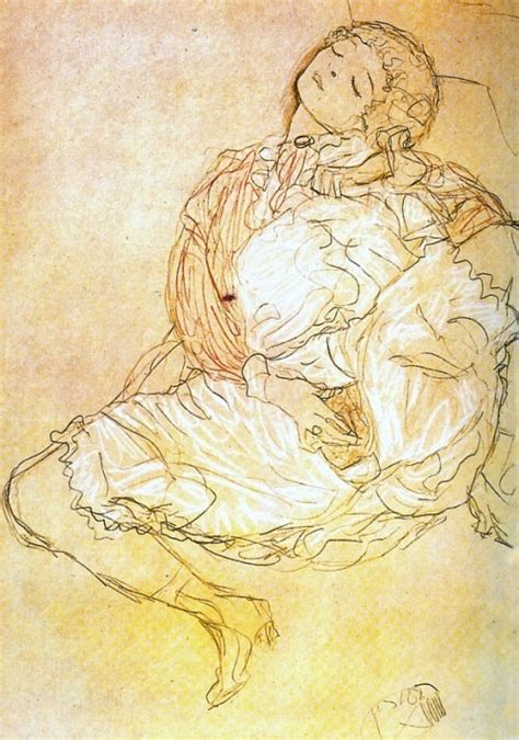Scandalous Erotic Drawings By Gustav Klimt Pictolic