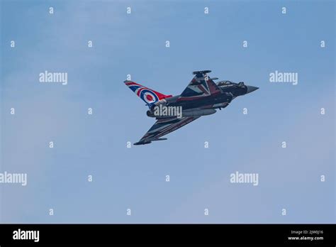 Raf Eurofighter Typhoon Displaying At Blackpool Air Show 2022 Stock