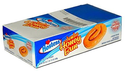 Hostess Jumbo Honey Bun Ounce Count Honey Buns On The Go