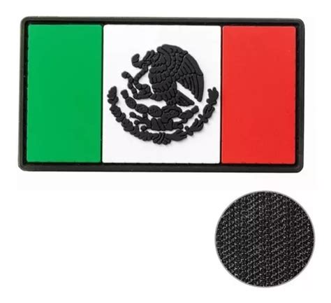 Parche Insignia Táctico Militar Pvc Bandera México Tricolor Meses sin