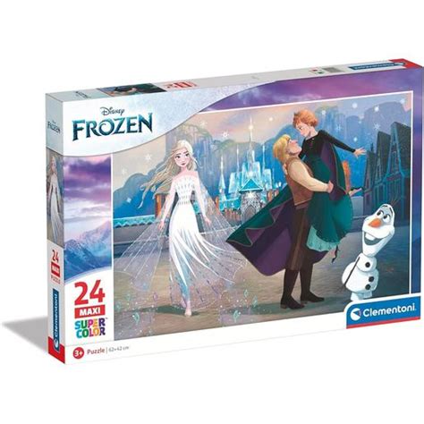 Clementoni Frozen Puzzle Infantil De 24 Maxi Peças Grandes Disney ㅤ