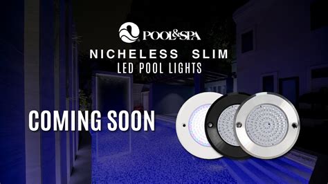 POOL SPA X HOTOOK Part 1 Nicheless Slim LED Pool Lights YouTube