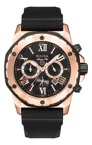 Rel Gio Masculino Bulova Marine Star Preto Rosegold B Mercadolivre