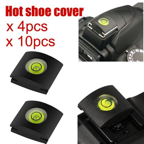 Pcs Flash Hot Shoe Cover Cap Camera Bubble Spirit Level Dlsr Camera