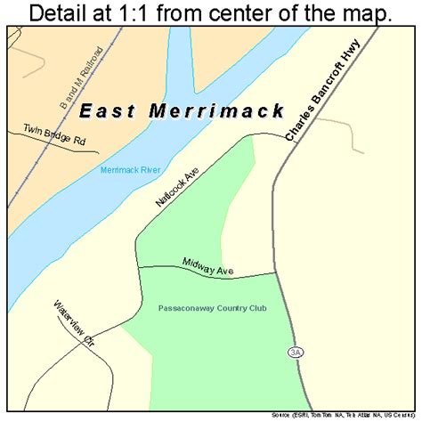 East Merrimack New Hampshire Street Map 3321780