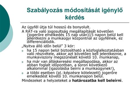 Jogszabályok alkalmazása összehangolása és módosítása ppt letölteni