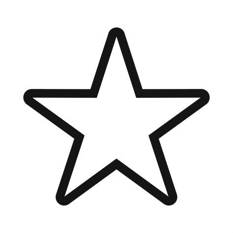 Icono de estrella en la ilustración de vector aislado estilo simple