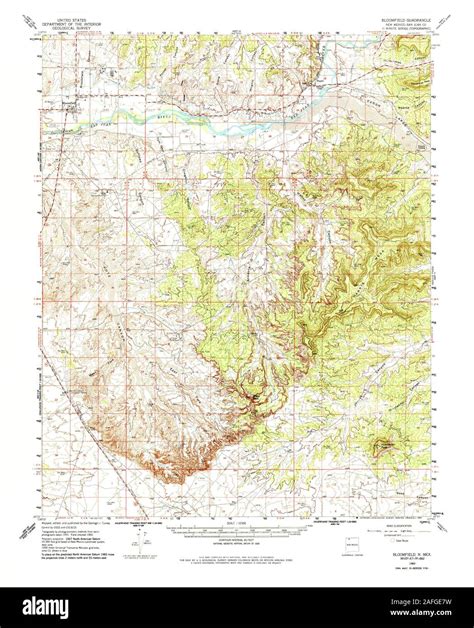 Bloomfield New Mexico Map Hi Res Stock Photography And Images Alamy