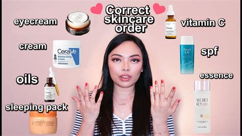 The Correct Order To Apply Your Skincare Products Youtube