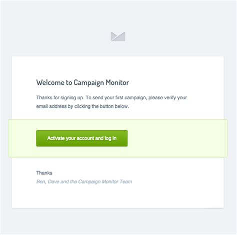 Signup Confirmation Email Template