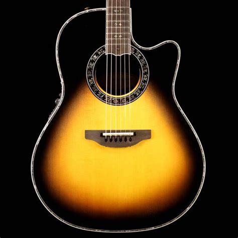 Ovation Custom Legend Deep Contour Acoustic Sunburst The Music Zoo