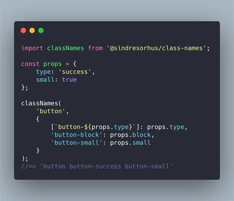 Class Names Conditionally Join Css Class Names Together Laptrinhx