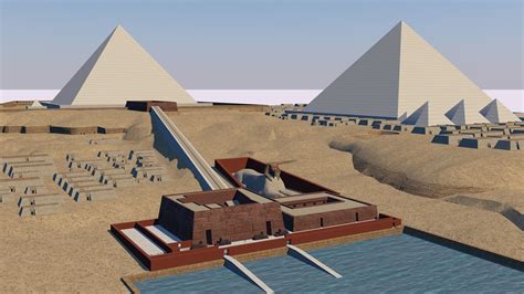 Giza Plateau True Scale Model D Model Cgtrader