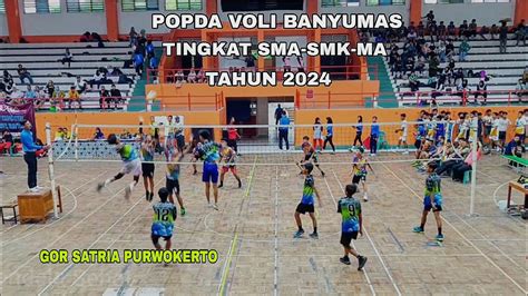 Smkn Banyumas Vs Sman Ajibarang Popda Voli Banyumas Youtube