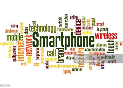 Smartphone Word Cloud Concept 5 Stock Illustration Download Image Now