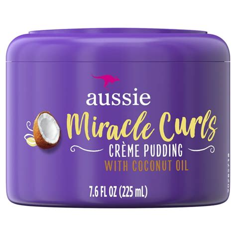 Aussie Miracle Curls With Coconut Oil Paraben Free Cream Pudding For Curly Hair 76 Fl Oz