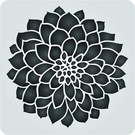paper flower stencil