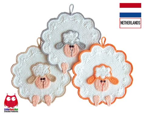 Nly Schaap Decoratie Of Pannenlap Amigurumi Haakpatroon Etsy Nederland