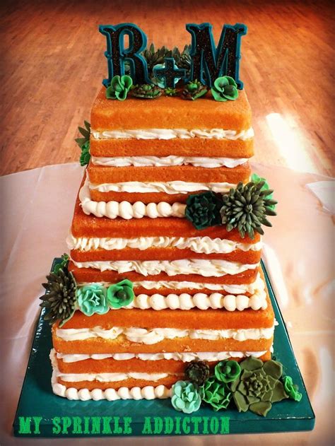 Best Naked Cakes Images On Pinterest