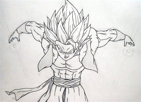 Cool Ssj Gogeta Coloring Page Free Printable Coloring Off