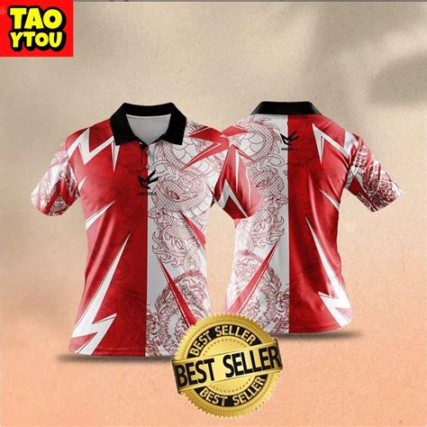 Taoyou 🐞 Choii Red Bear Edition Sublimation Jersey Baju Melayu 2023