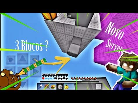 Novo Server De Skywars Mlg Block Mlg De Blocos Mcpe