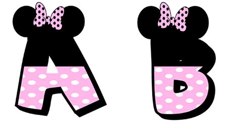 Letras De Minnie Mouse Para Imprimir Colorear Dibujosletras