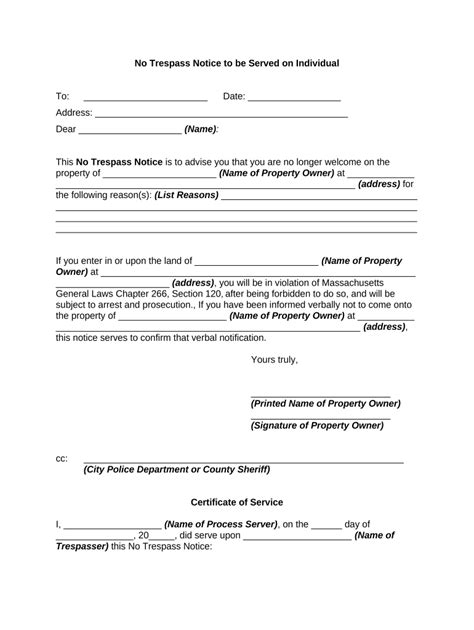 No Trespass File Complete With Ease Airslate Signnow