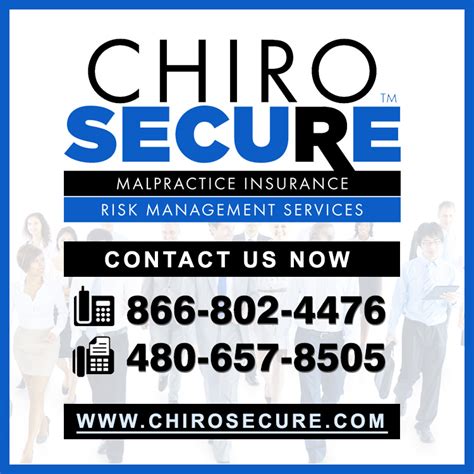 Chiropractic Business Insurance Chirosecure Malpractice Insurance