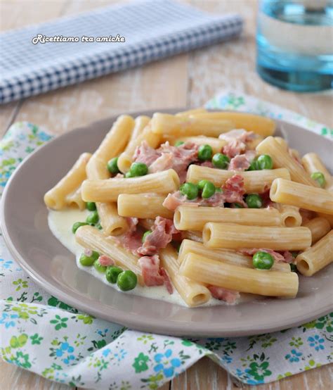 Pasta Cremosa Con Prosciutto Cotto E Piselli Senza Panna