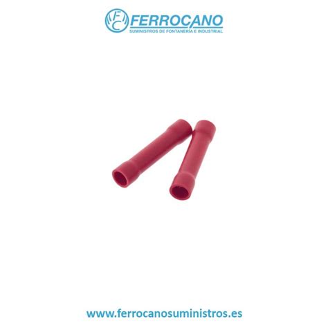 TERMINAL AISLADO EMPALME CABLE 1 7 MM ROJO