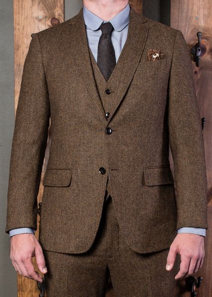 Classic Notch Suit Assorted Tweed And Worsted Options