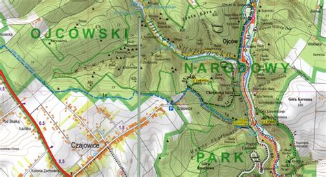 Ojcowski Park Narodowy Mapa Mapa