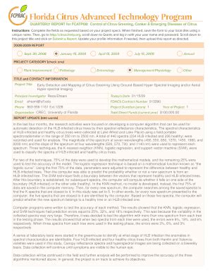 Fillable Online Research Citrusrdf Early Detection And Mapping Of