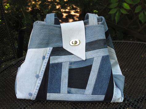 Upcycling aus Jeans Patchwork Nähen Stoffe nähen Taschen