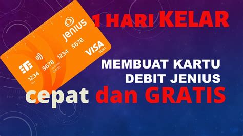 Cara Daftar Kartu Debit Jenius Youtube