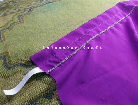 Ini Tutorial Cara Membuat Lengan Model Kerut Lebar Pada Gamis Kabel Droid